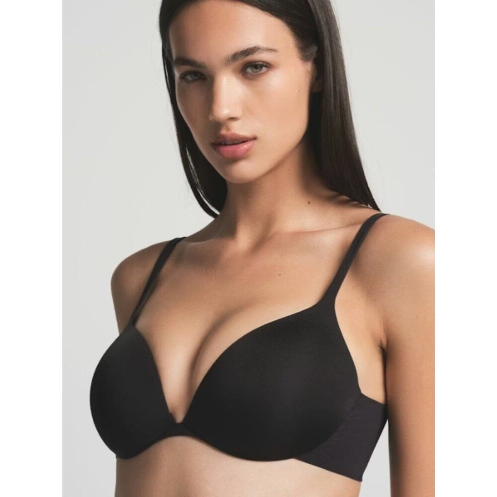 NEW SKIMS Ultimate Push-Up Plunge Bra Onyx Black 40B NWT (Teardrop)